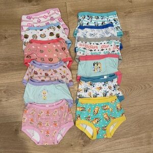Bluey and cocomelon Training underpants 3T 12 pairs